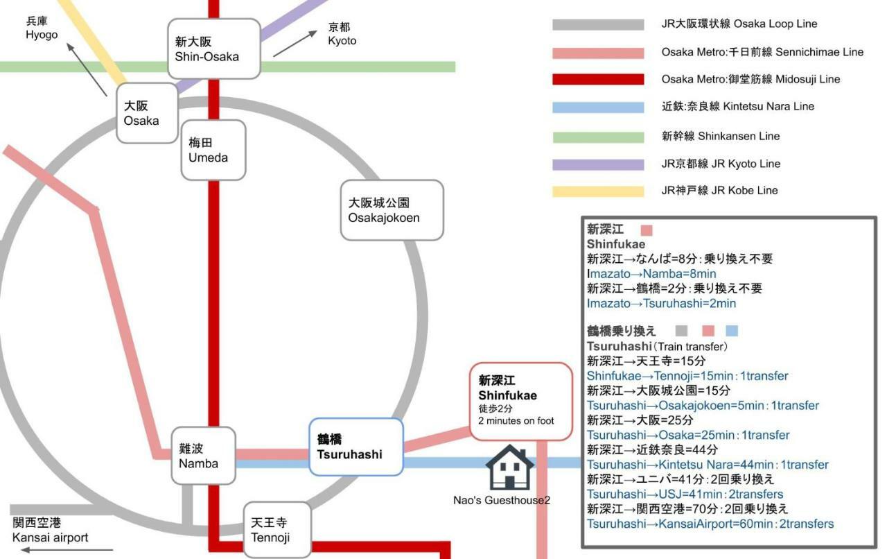 Nao'S Guesthouse 2 一軒家貸切 Osaka Zewnętrze zdjęcie